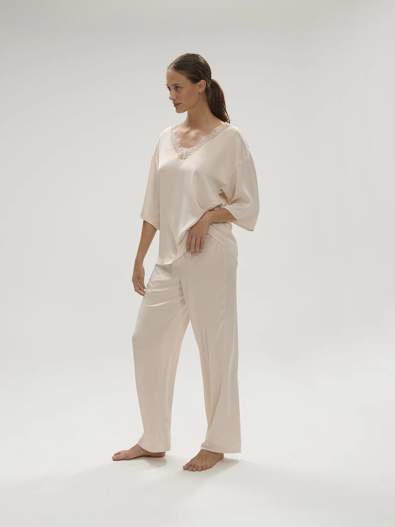 Simone Perele - Satin Secrets Silk Trouser Pant Sakura Pink