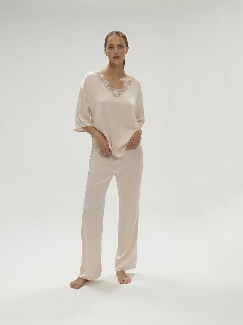 Simone Perele - Satin Secrets Silk Trouser Pant Sakura Pink
