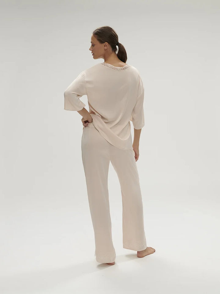 Simone Perele - Satin Secrets Silk Trouser Pant Sakura Pink