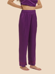 Simone Perele - Satin Secrets Silk Trouser Pant Blackberry