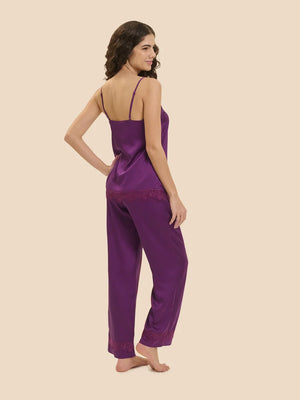 Simone Perele - Satin Secrets Silk Trouser Pant Blackberry