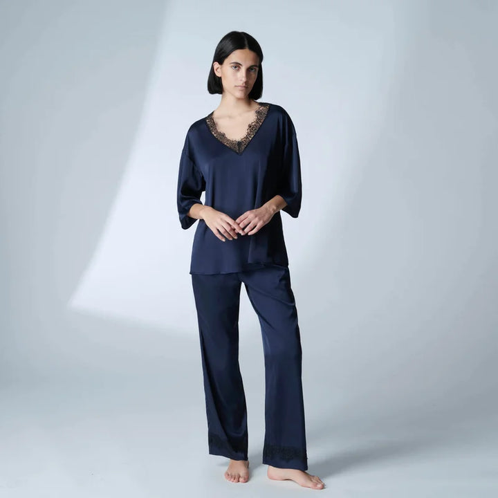 Simone Perele - Satin Secrets Silk Trouser Pant Full Moon