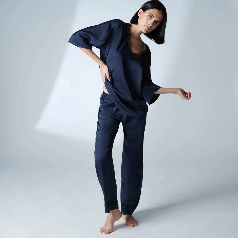 Simone Perele - Satin Secrets Silk Trouser Pant Full Moon
