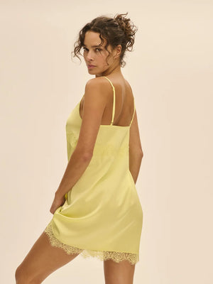 Simone Perele - Satin Secrets Short Nightdress Summer Yellow