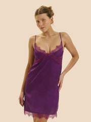 Simone Perele - Satin Secrets Short Nightdress Blackberry