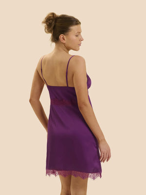 Simone Perele - Satin Secrets Short Nightdress Blackberry