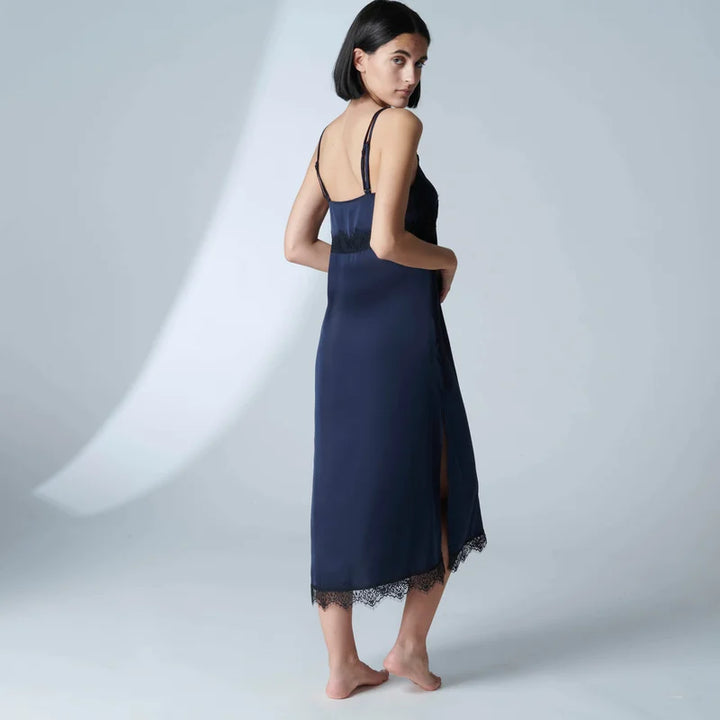 Simone Perele - Satin Secrets Long Nightdress Full Moon