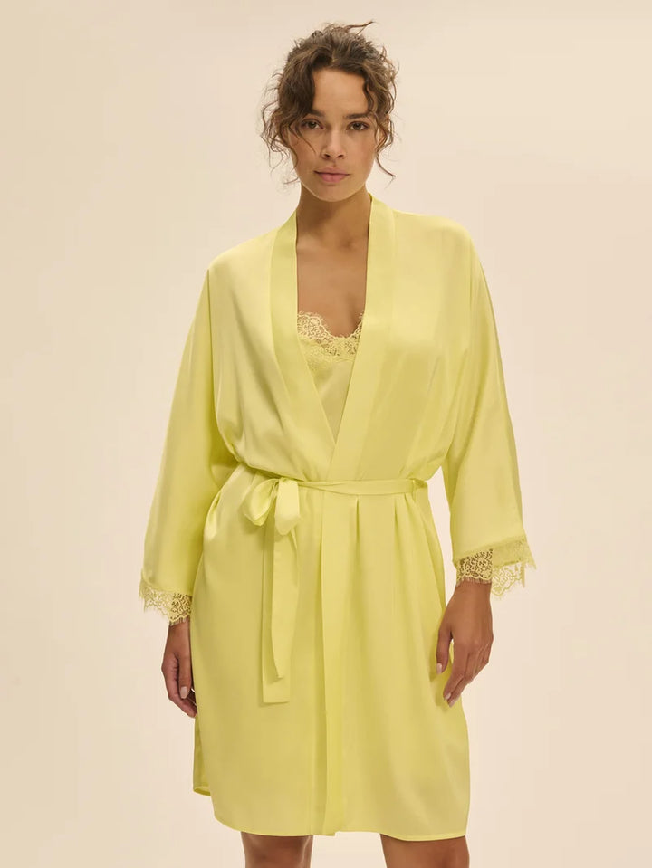 Simone Perele - Satin Secrets Kimono Summer Yellow