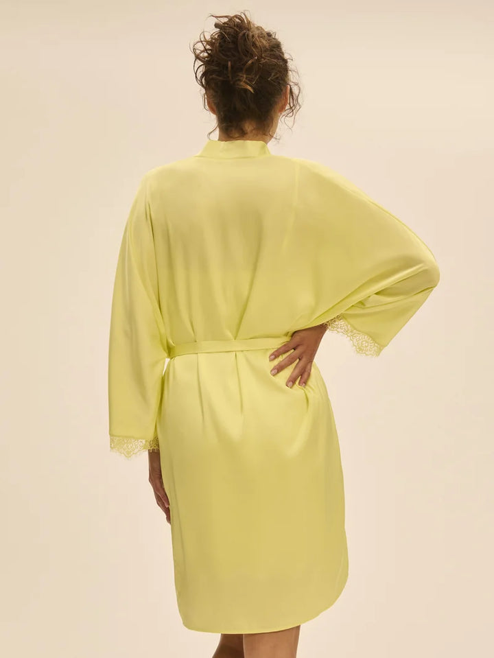 Simone Perele - Satin Secrets Kimono Summer Yellow