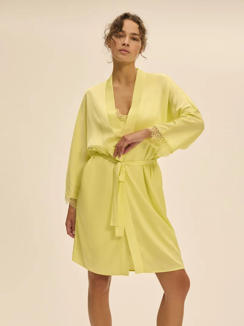 Simone Perele - Satin Secrets Kimono Summer Yellow