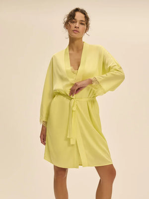 Simone Perele - Satin Secrets Kimono Summer Yellow