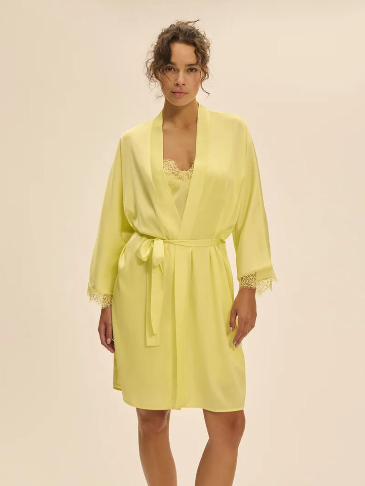 Simone Perele - Satin Secrets Kimono Summer Yellow