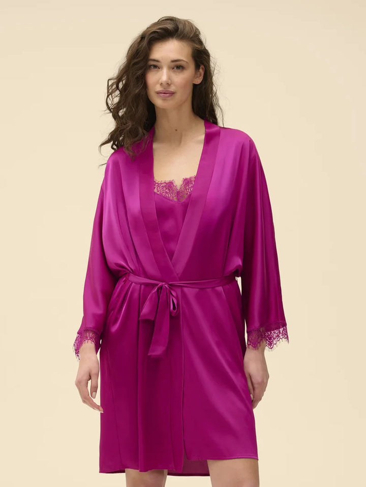 Simone Perele - Satin Secrets Kimono Azalea