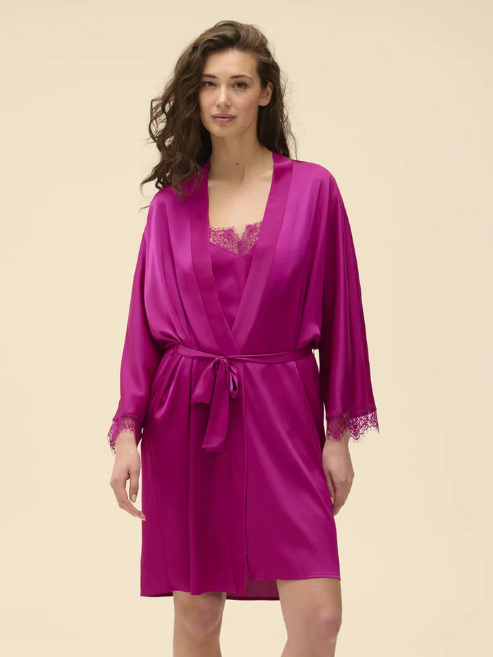 Simone Perele - Satin Secrets Kimono Azalea