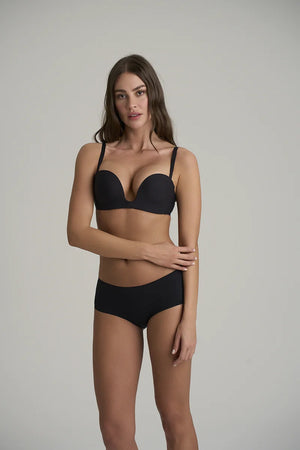 ByeBra - Bum Lifts & Underwear 2-Pack Cotton High Brief Beige & Black