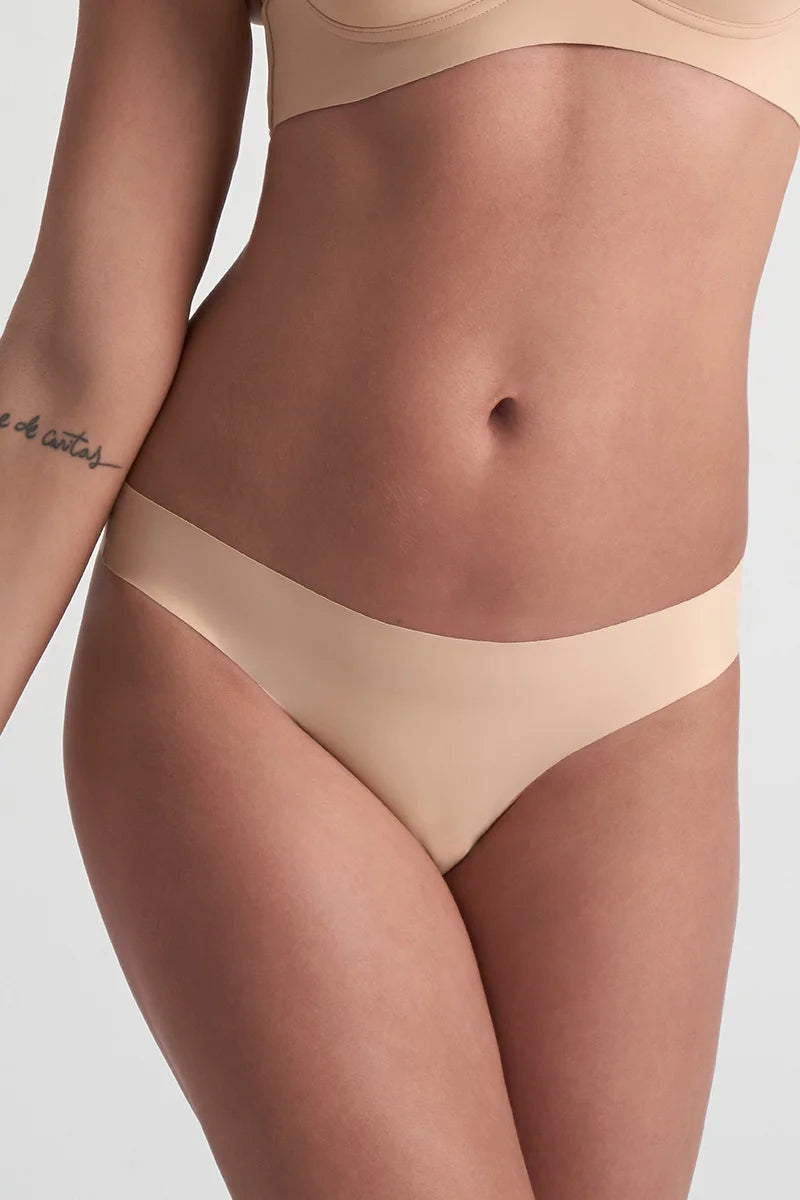 ByeBra - Bum Lifts & Underwear 2- Pack Invisible Brazilian Beige & Black