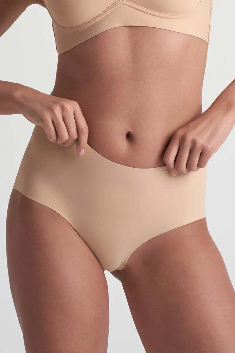ByeBra - Bum Lifts & Underwear 2- Pack Invisible High Brief Beige & Black
