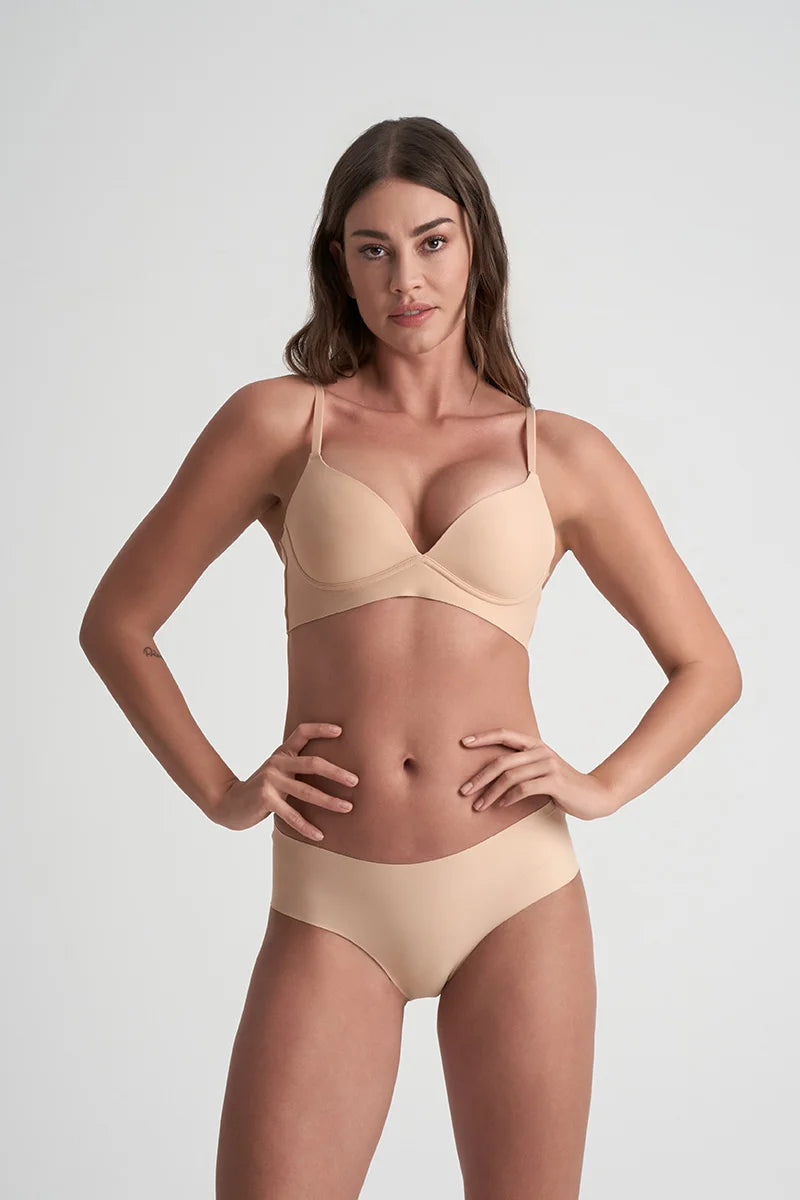 ByeBra - Bum Lifts & Underwear 2- Pack Invisible Hipster Beige & Black