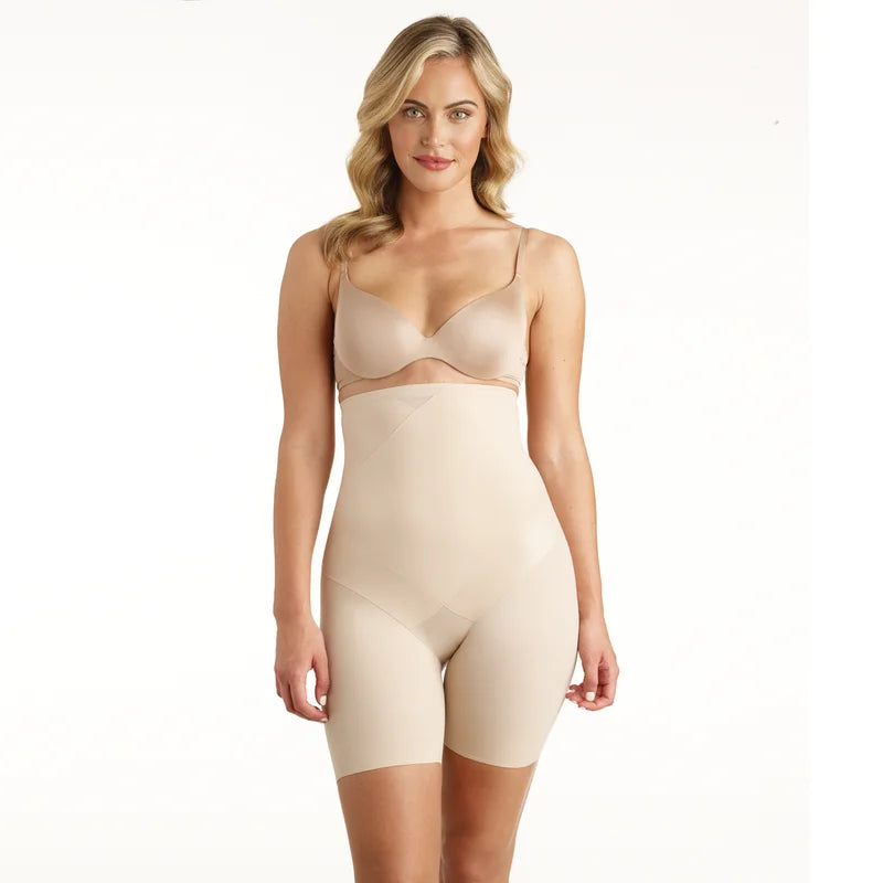Cupid Shapewear - Fine Shapewear Hi Waist Thigh Slimmer Nude