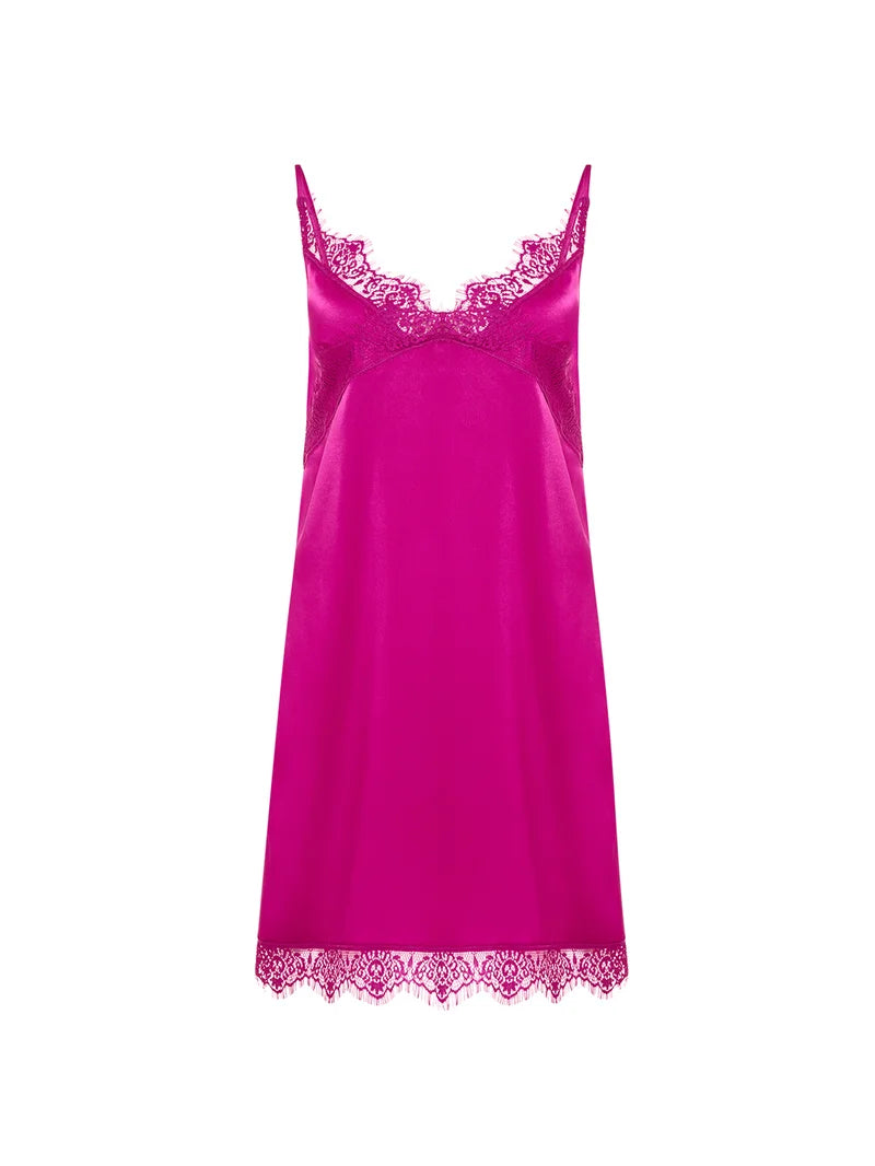 Simone Perele - Satin Secrets Short Nightdress Azalea