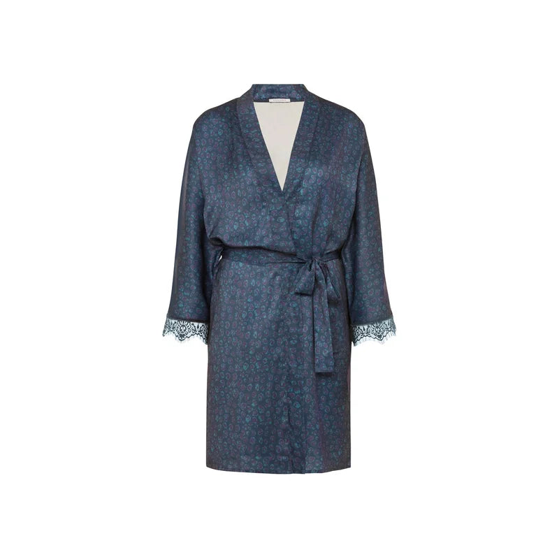 Simone Perele - Satin Secrets Kimono Feline Blue