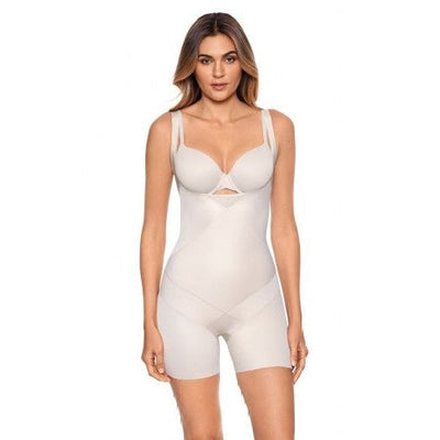 Miraclesuit Shapewear - Tummy Tuck Wear Your Own Bra Bike Shorts Warm Beige