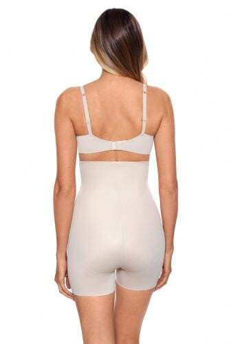 Miraclesuit Shapewear - Tummy Tuck Hi Waist Boy Shorts Warm Beige Shapewear High Brief Miraclesuit Shapewear 