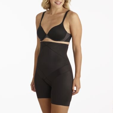 Faja Miraclesuit - Abdominoplastia Cintura alta Muslo Adelgazante Faja negra Faja Miraclesuit de pierna larga