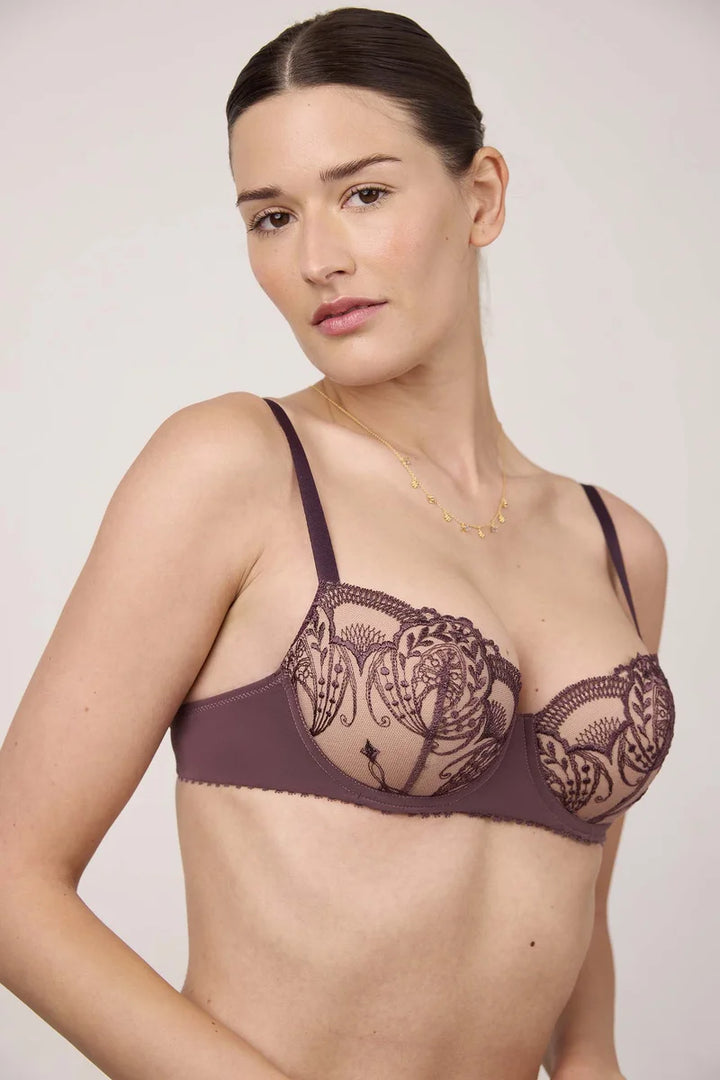 Lejaby - Poesie Padded Demi-Cup Bra Grenadille