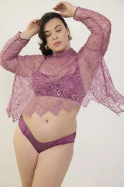 Lejaby - Silk N Lace Blouse Rubis Rose