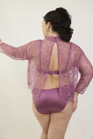 Lejaby - Silk N Lace Blouse Rubis Rose