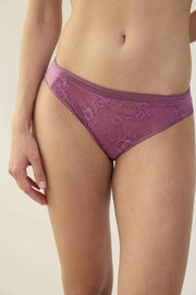 Lejaby - Silk N Lace Tanga Rubis Rose