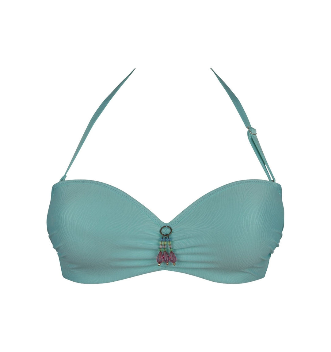 Antigel Swimwear by Lise Charmel - La Muse Des Vagues Strapless Bandeau Bikini Vague Acqua