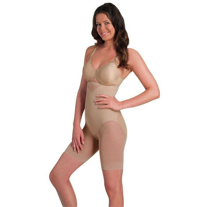 Miraclesuit Shapewear - Sexy transparent taille haute cuisse plus mince chaud beige Shapewear longue jambe Miraclesuit Shapewear