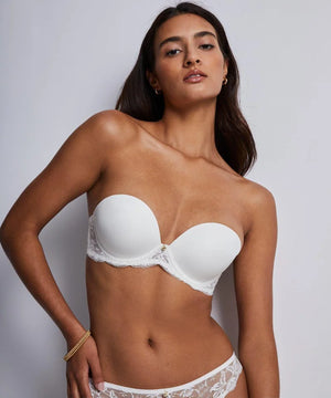 Aubade - Kiss Of Love Bandeau Plunge Bra Opale