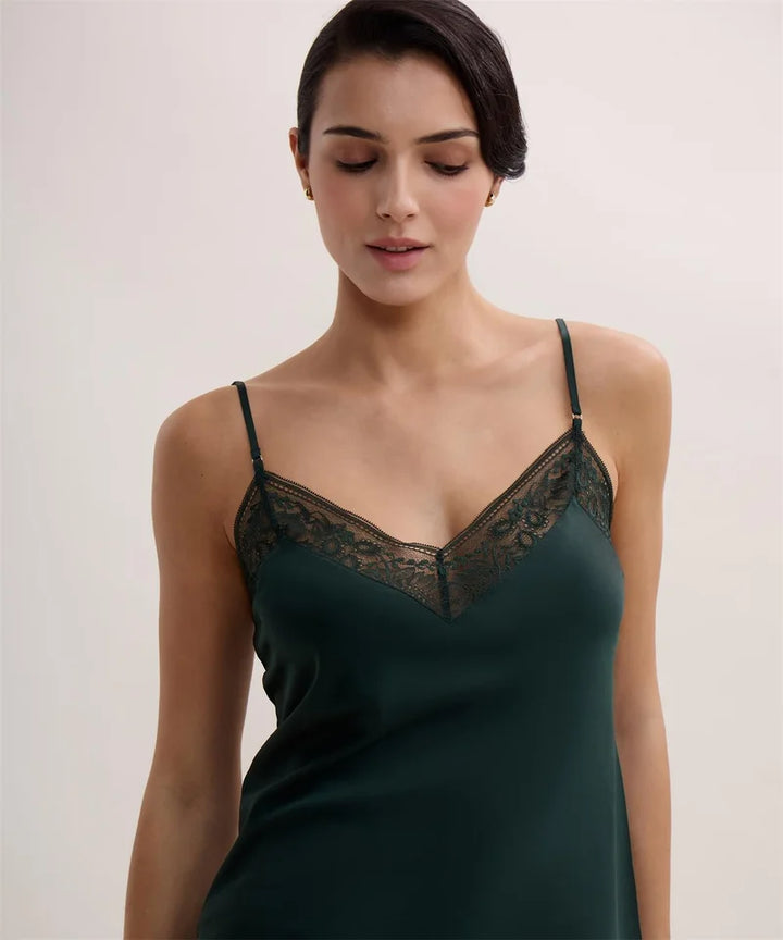 Aubade - Midnight Whisper Tank Top Mysterious Green