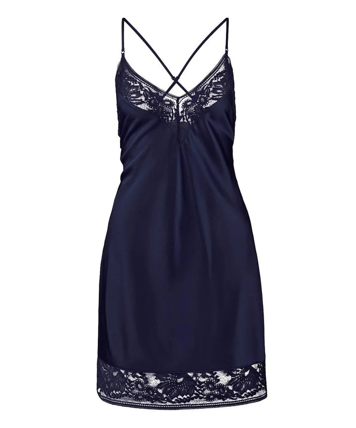 Aubade - Midnight Whisper Long Nightdress Evening Blue