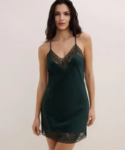 Aubade - Midnight Whisper Long Nightdress Mysterious Green