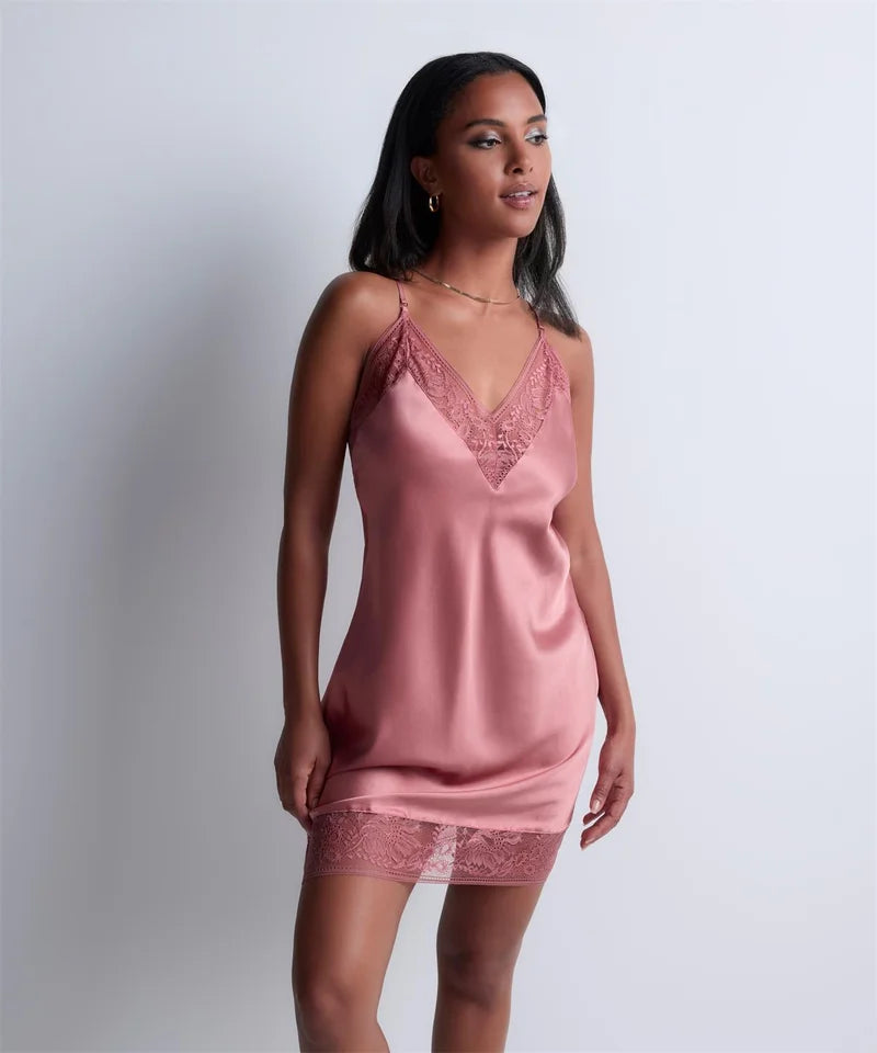 Aubade - Midnight Whisper Long Nightdress Warm Pink