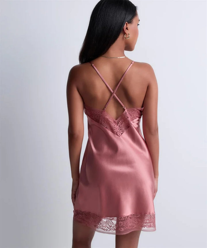 Aubade - Midnight Whisper Long Nightdress Warm Pink