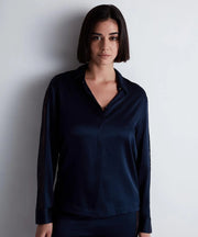 Aubade - Midnight Whisper Blouse Evening Blue