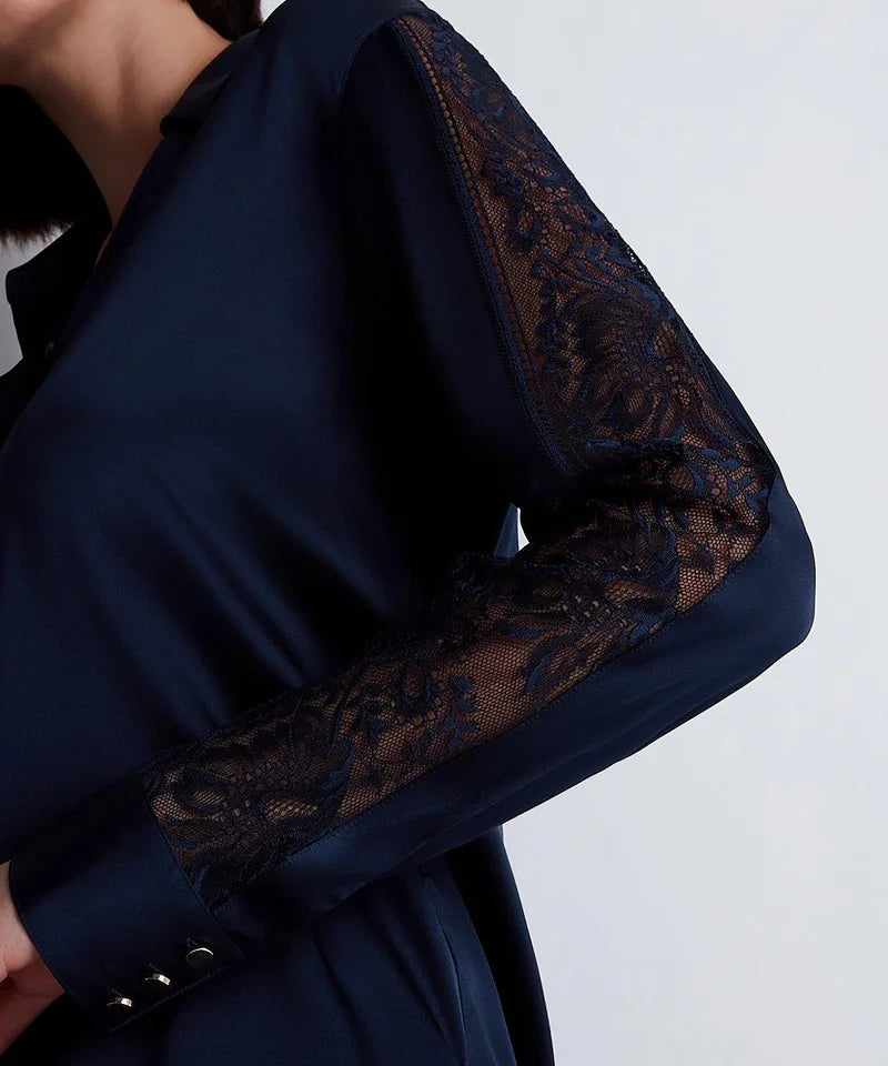 Aubade - Midnight Whisper Blouse Evening Blue
