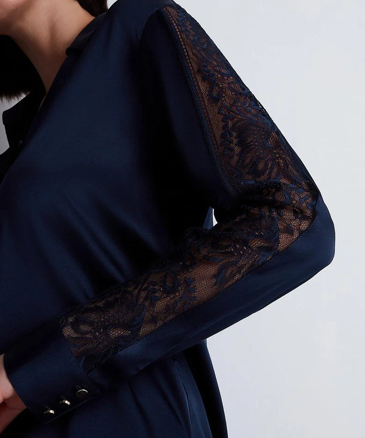 Aubade - Midnight Whisper Blouse Evening Blue