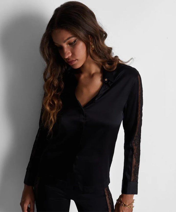Aubade - Midnight Whisper Blouse Noir