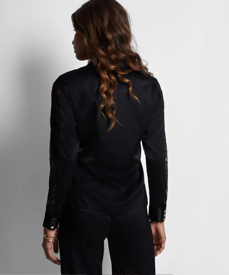 Aubade - Midnight Whisper Blouse Noir