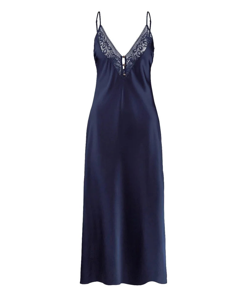 Aubade - Midnight Whisper Long Nightdress Evening Blue