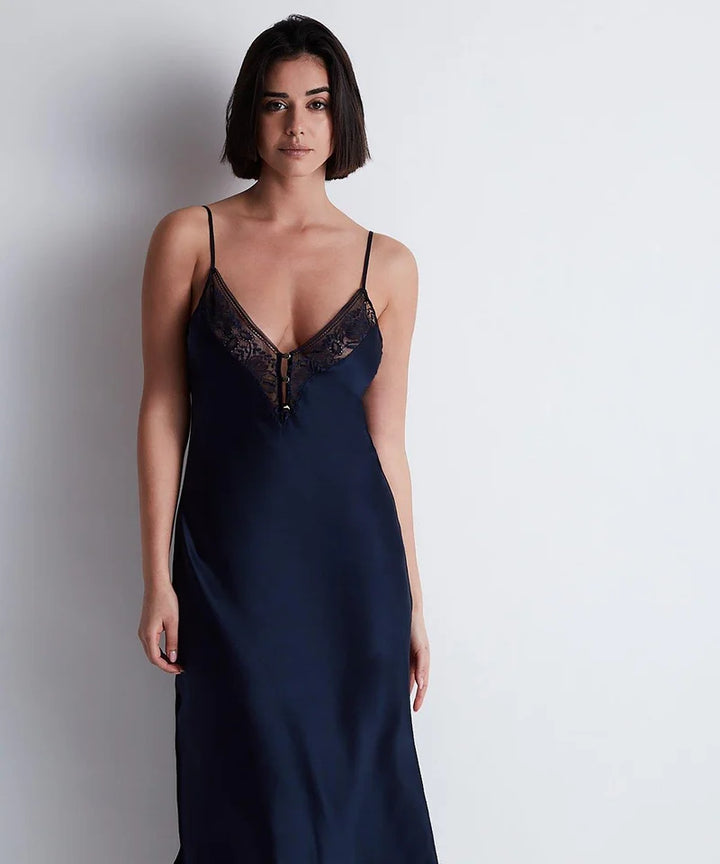 Aubade - Midnight Whisper Long Nightdress Evening Blue