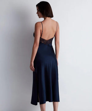 Aubade - Midnight Whisper Long Nightdress Evening Blue
