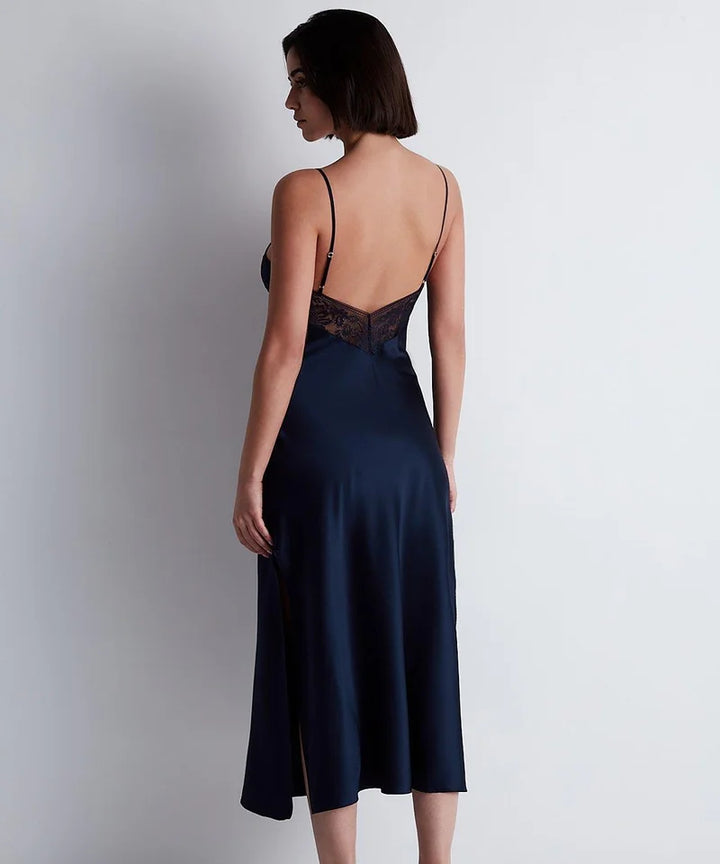 Aubade - Midnight Whisper Long Nightdress Evening Blue