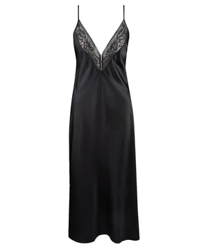 Aubade - Midnight Whisper Long Nightdress Noir